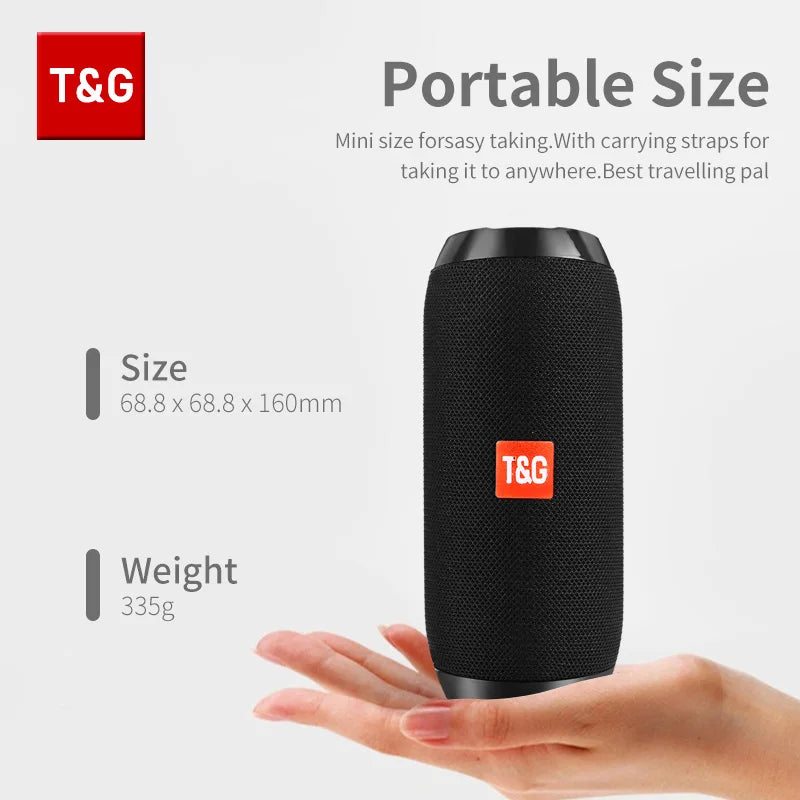 Bluetooth Speaker T&G TG117 Portable TWS