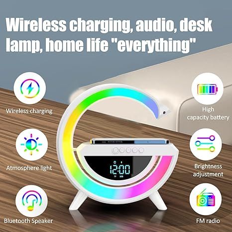 Digital RGB Wireless Charger Speaker